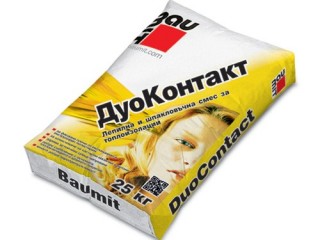 СМЕС ЗА ЛЕПЕНЕ И ШПАКЛОВАНЕ БАУМИТ DUOCONTAKT 25кг УНИВЕРСАЛНА