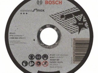 ДИСК ЗА РЯЗАНЕ НА ИНОКС БОШ 115х1.6х22.23